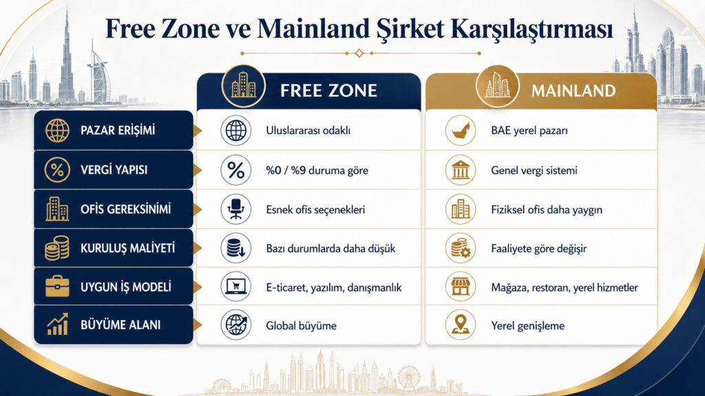 Free Zone vs Mainland Companies: 2026 Guide